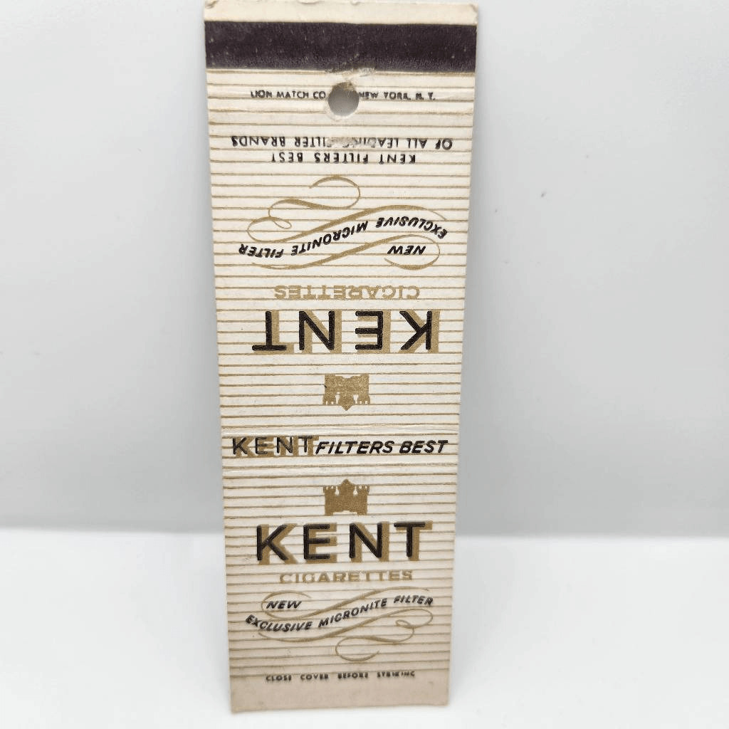 Vintage Matchcover Kent Micronite Filter Cigarettes Tobacciana