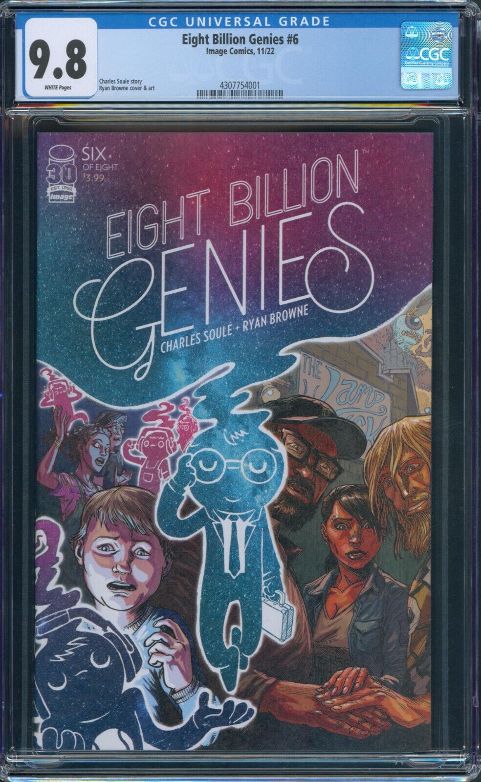 Eight Billion Genies #6 CGC 9.8 White Pages Ryan Browne Cover A Image 2023