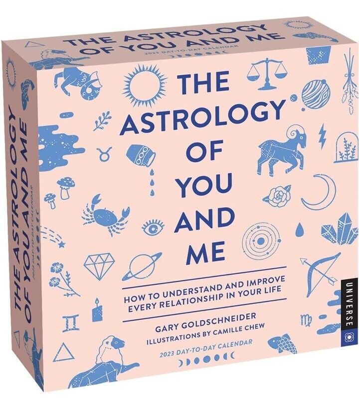 NIB 2023 The Astrology of You and Me Day-To-Day Standing Calendar for Desk NEW