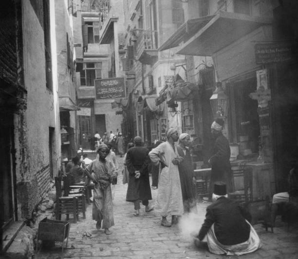 Coffee Roaster Working In A Street In Old Cairo Egypt 1925 OLD PHOTO