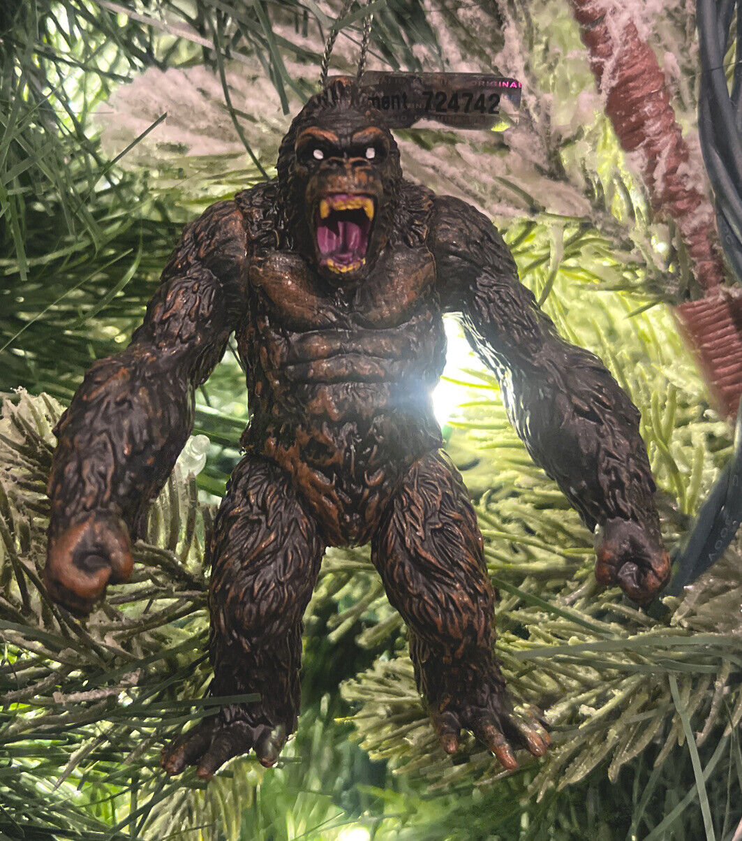 New 2023 Angry King Kong Gorilla Skull Island Christmas Tree Ornament