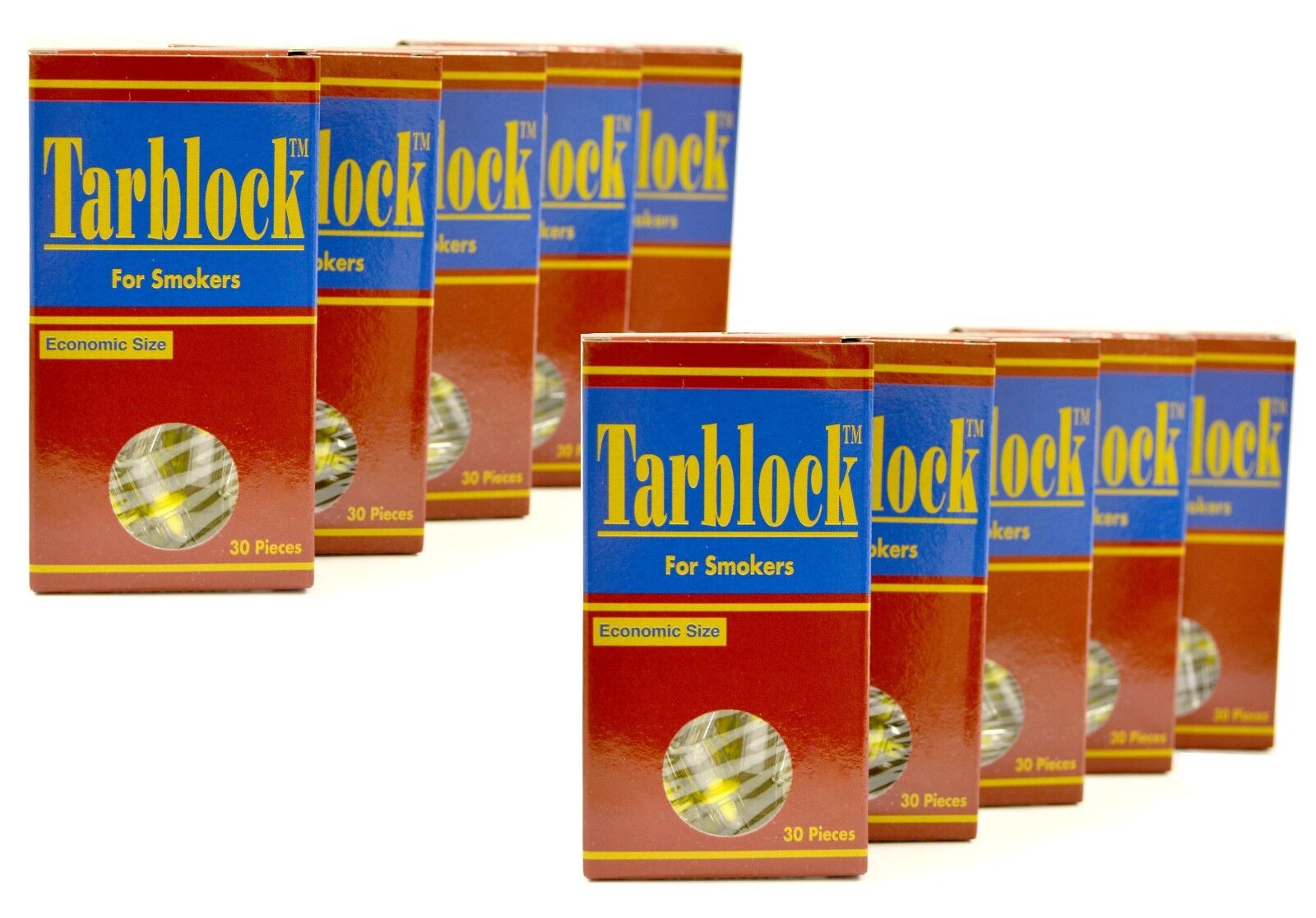 TARBLOCK Disposable Cigarette Filter Tips 10 Packs (300 filters) ~Free Shipping