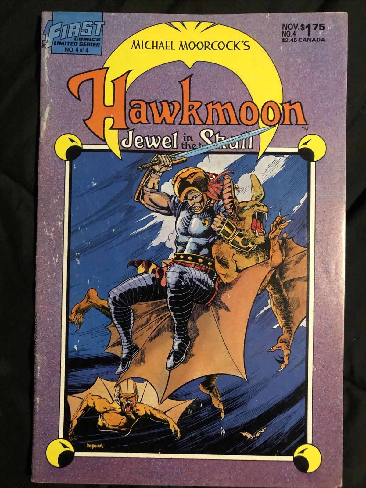 Hawkmoon: The Runestaff #4 First comics Dec 1988 Comic Book