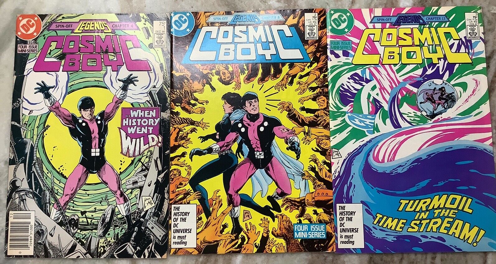 Cosmic Boy 1-3 DC 1986/87 Comic Books