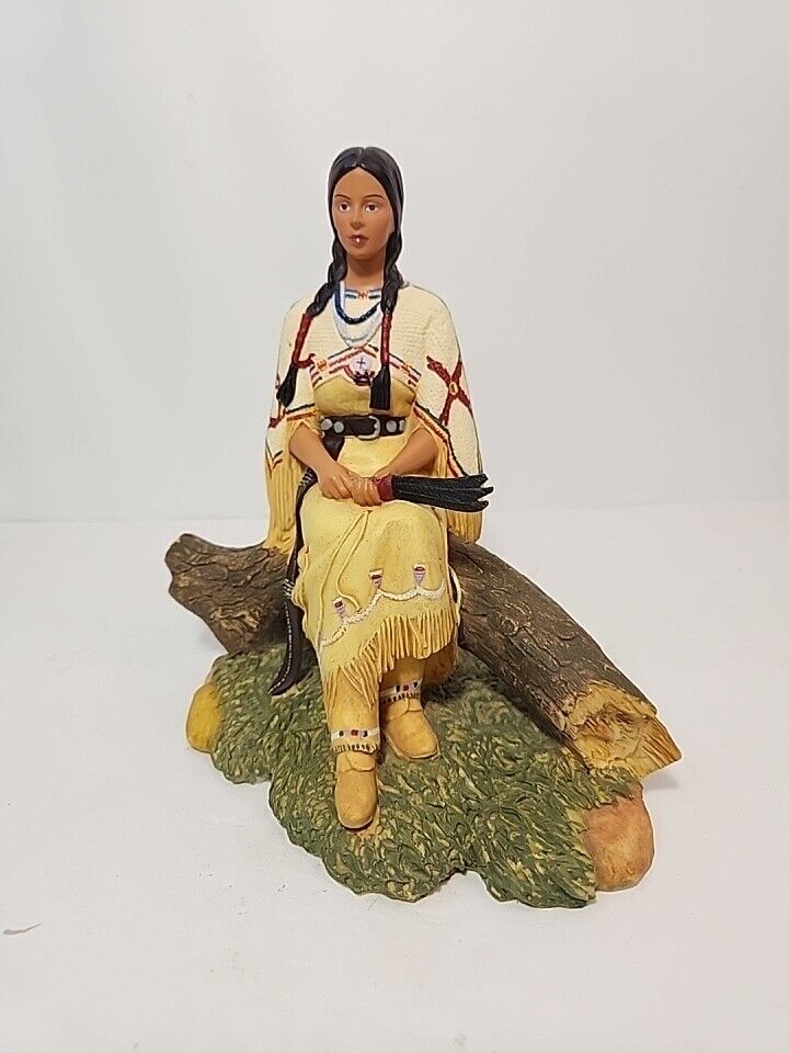 1994 Hamilton Collection Minnehaha Figurine Noble American Indian Women  3498A