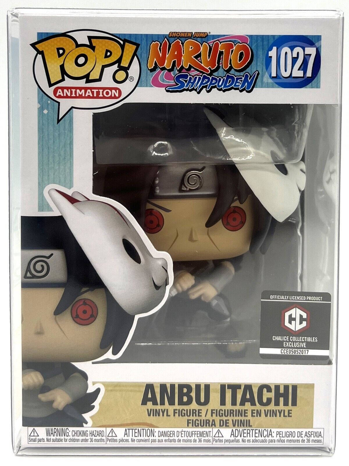 Funko Pop Naruto Shippuden Anbu Itachi #1027 Chalice Exclusive with Protector