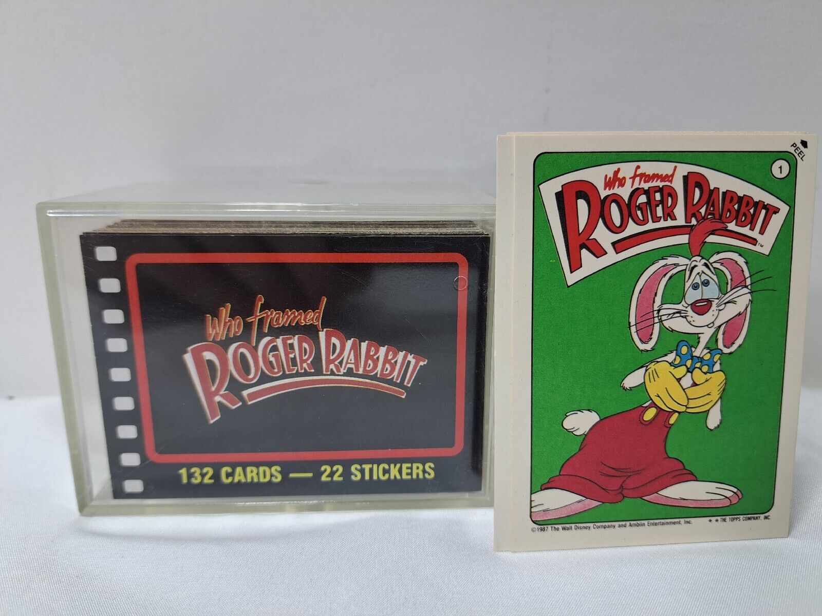 Topps 1987 Who Framed Roger Rabbit Complete Set & Sticker Set 