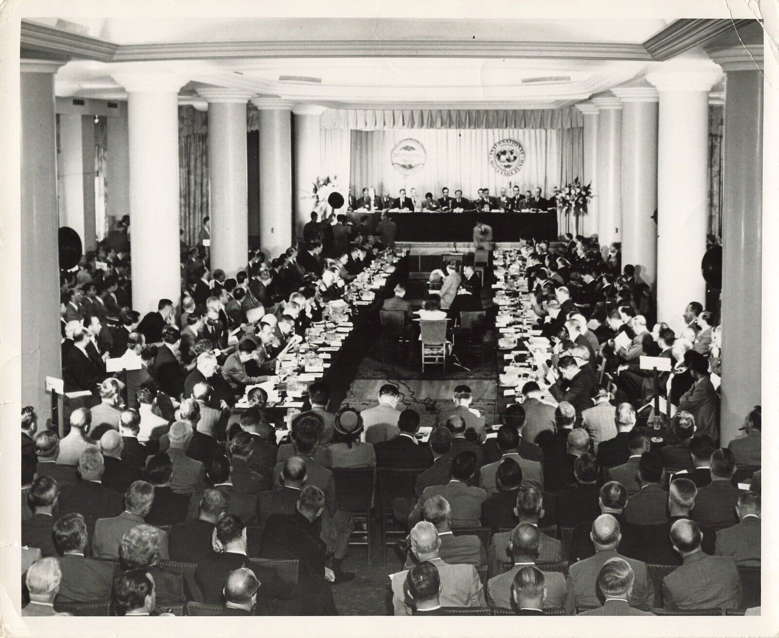 1949 Board of Governors IBRD Press Photo World Bank 8x10 IMF Development *P89a