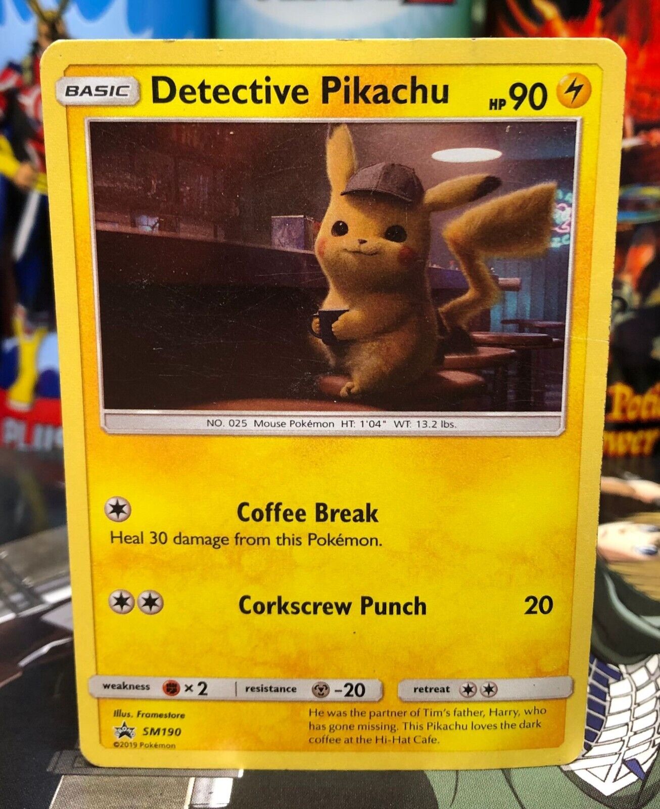 Pokémon TCG Detective Pikachu Detective Pikachu SM190 Promo Holo