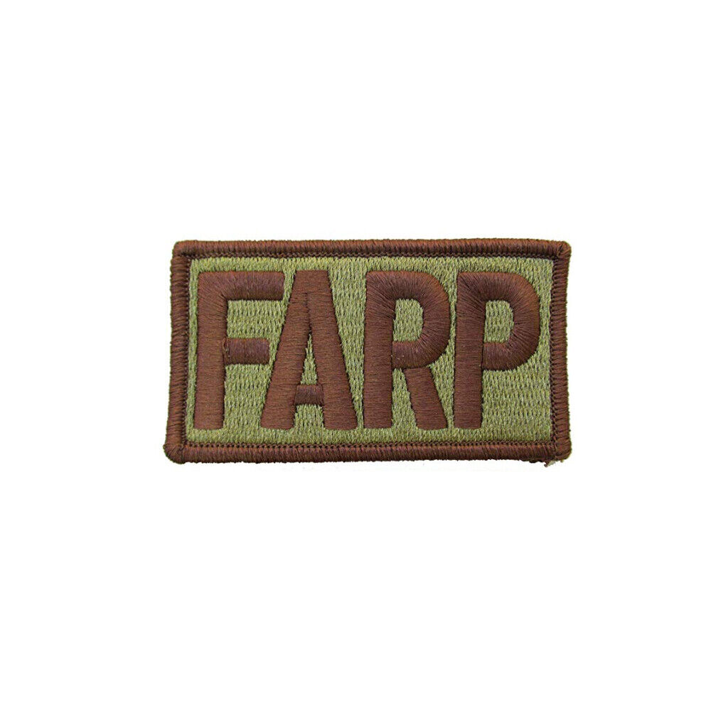 US Air Force FARP OCP Brassard Patch w/ Spice Brown Border and Hook (ea)
