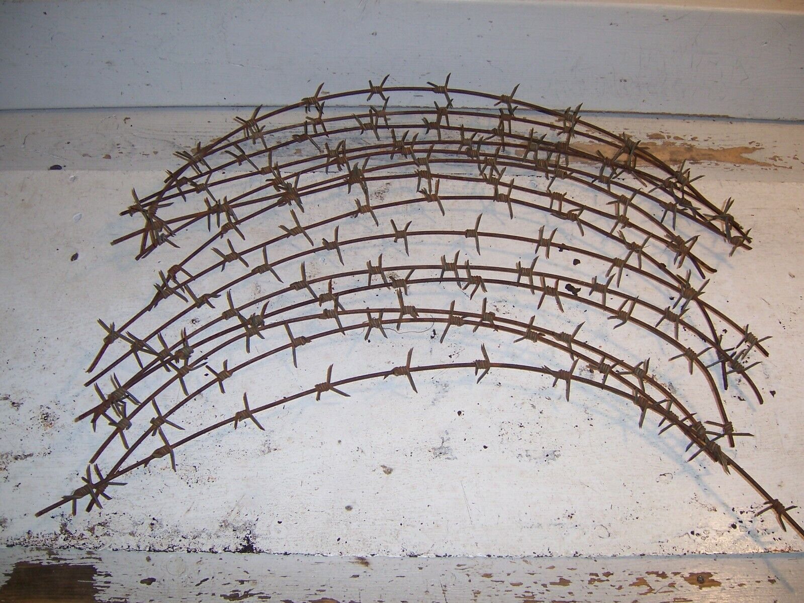 WW I U.S. Concertina Entanglement Wire - Lot of 14 pcs of 20 inches - 