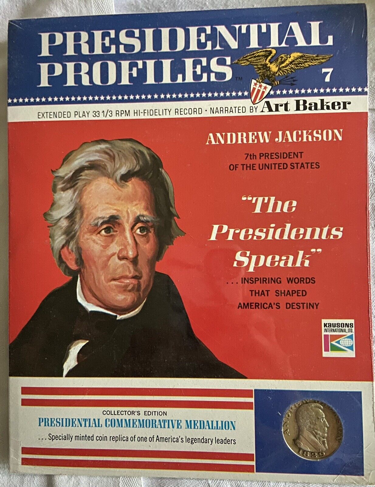 PRESIDENTIAL PROFILES - SEALED ANDREW JACKSON INCLUDES RECORD