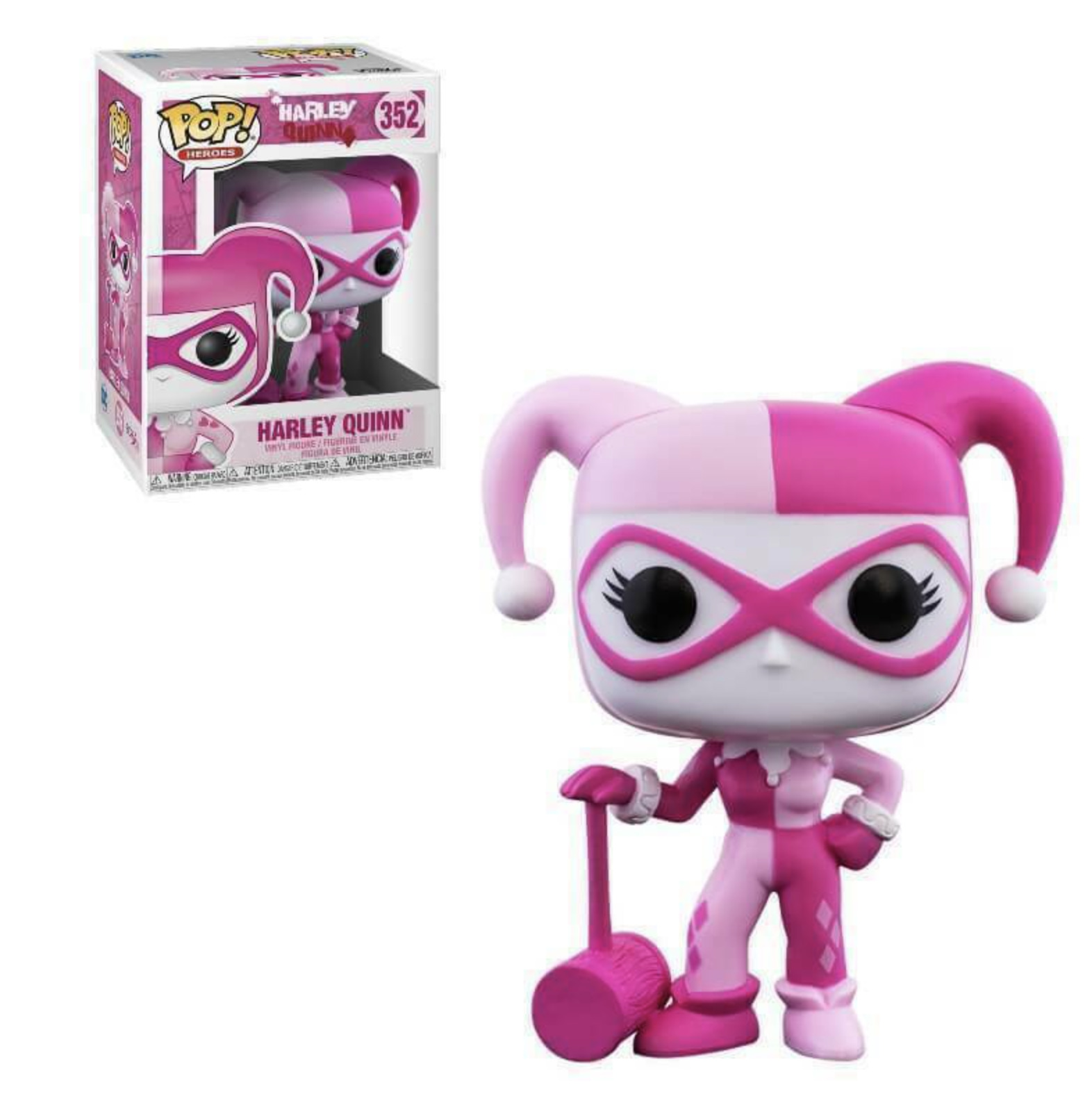 Funko Pop DC Heroes: Breast Cancer Awareness - Harley Quinn  Collect all 4