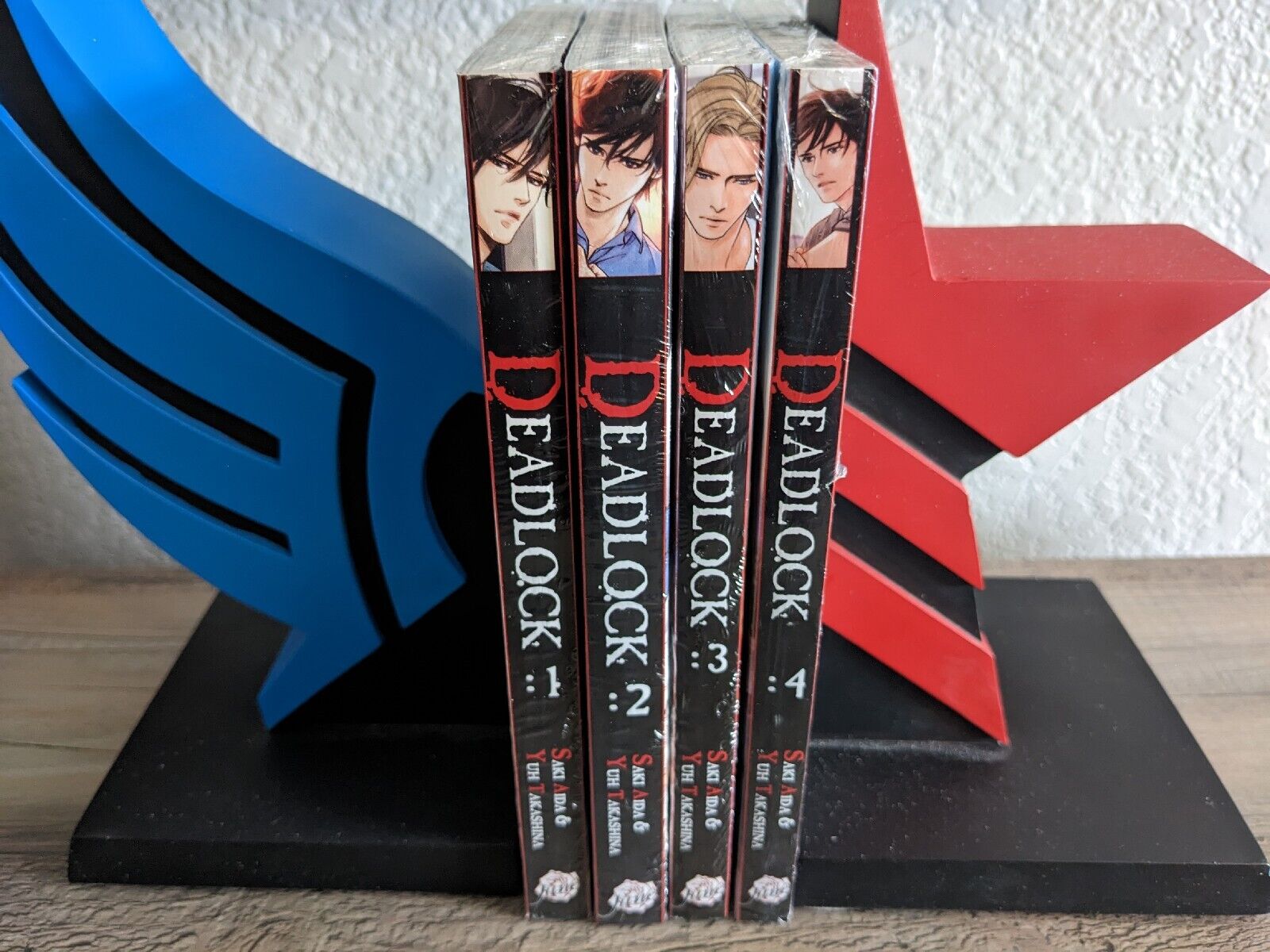 Deadlock Vol 1-4 Complete English Manga Set - BL Yaoi Saki Aida Yuh Takashina