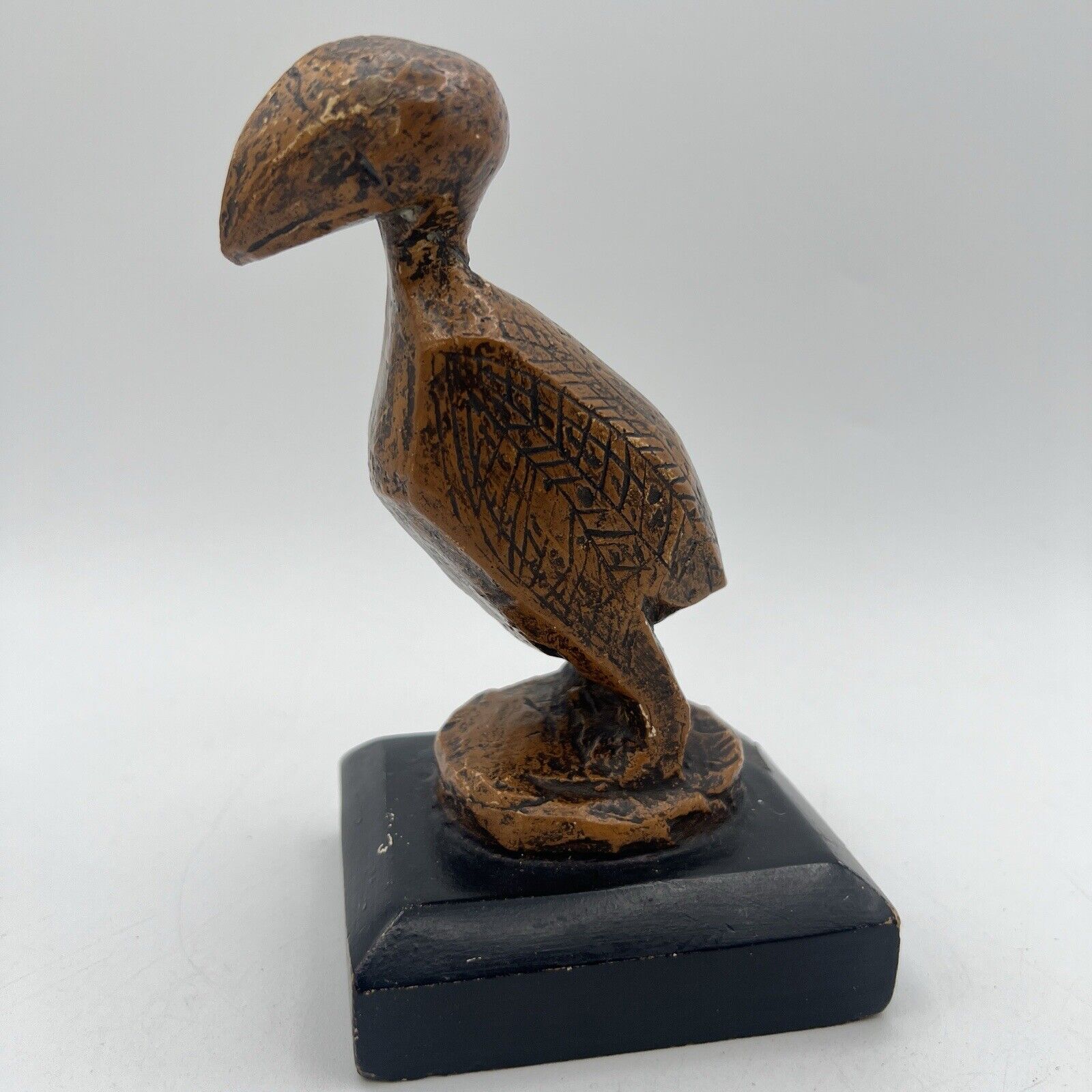 Antique Philadelphia University Museum Dodo Bird Figurine Statue Chalk 6\