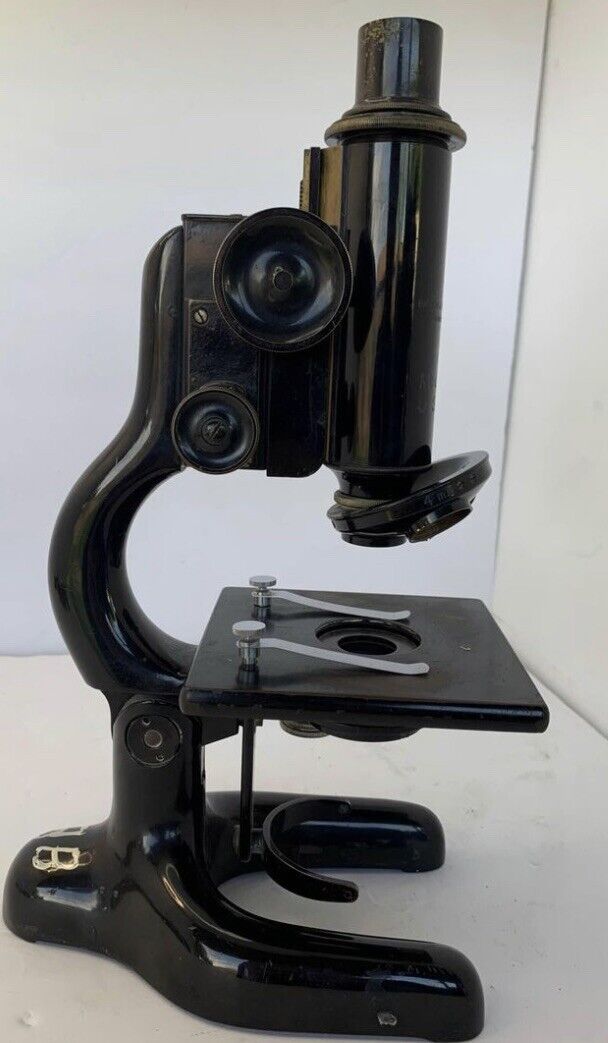 Antique Army Medical Dept 1940’s BAUSCH & LOMB OPTICAL CO. VINTAGE MICROSCOPE