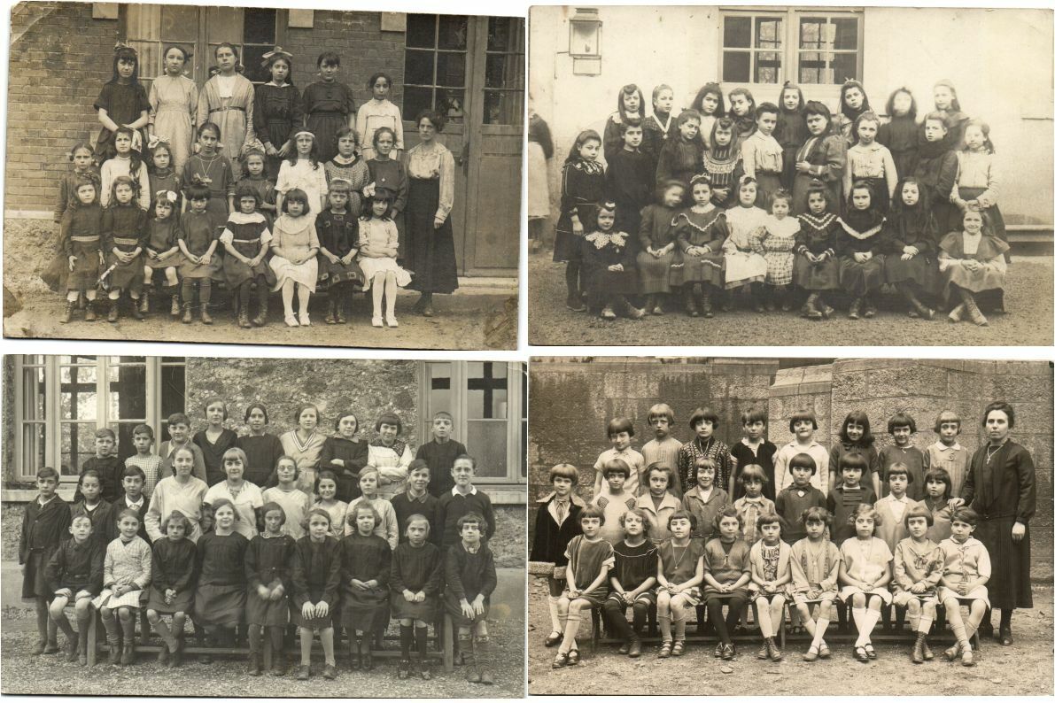 SCHOOLS ELDES TACHING FRANCE 50 Vintage REAL PHOTO Postcards (L4294)