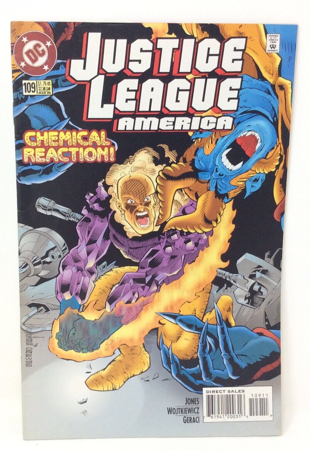 Justice League #109 DC Comics (1996) “CHEMICAL REACTION”
