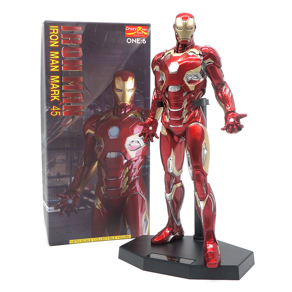 Iron Man MK45 Marvel Avengers 12'' Action Figure Toys Crazy Toys Gift NIB