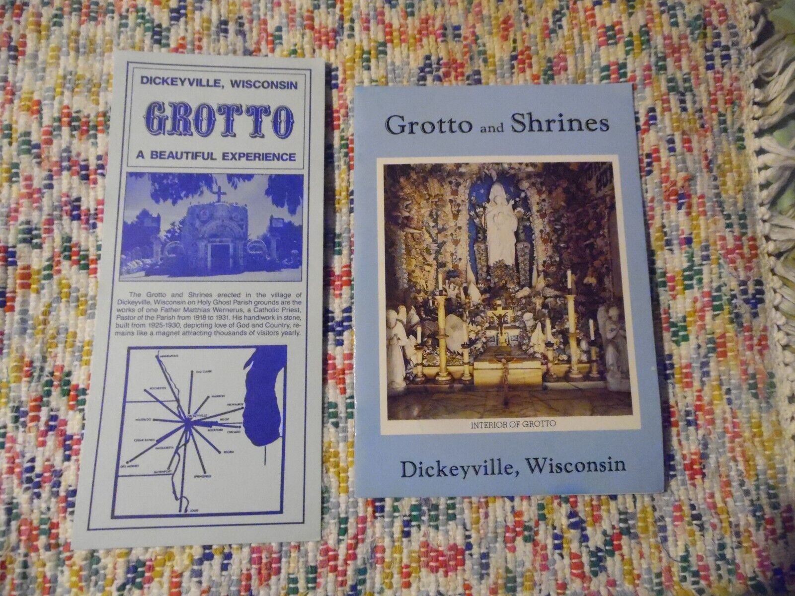 Vintage Wisconsin Dickeyville Grotto Brochure & Booklet