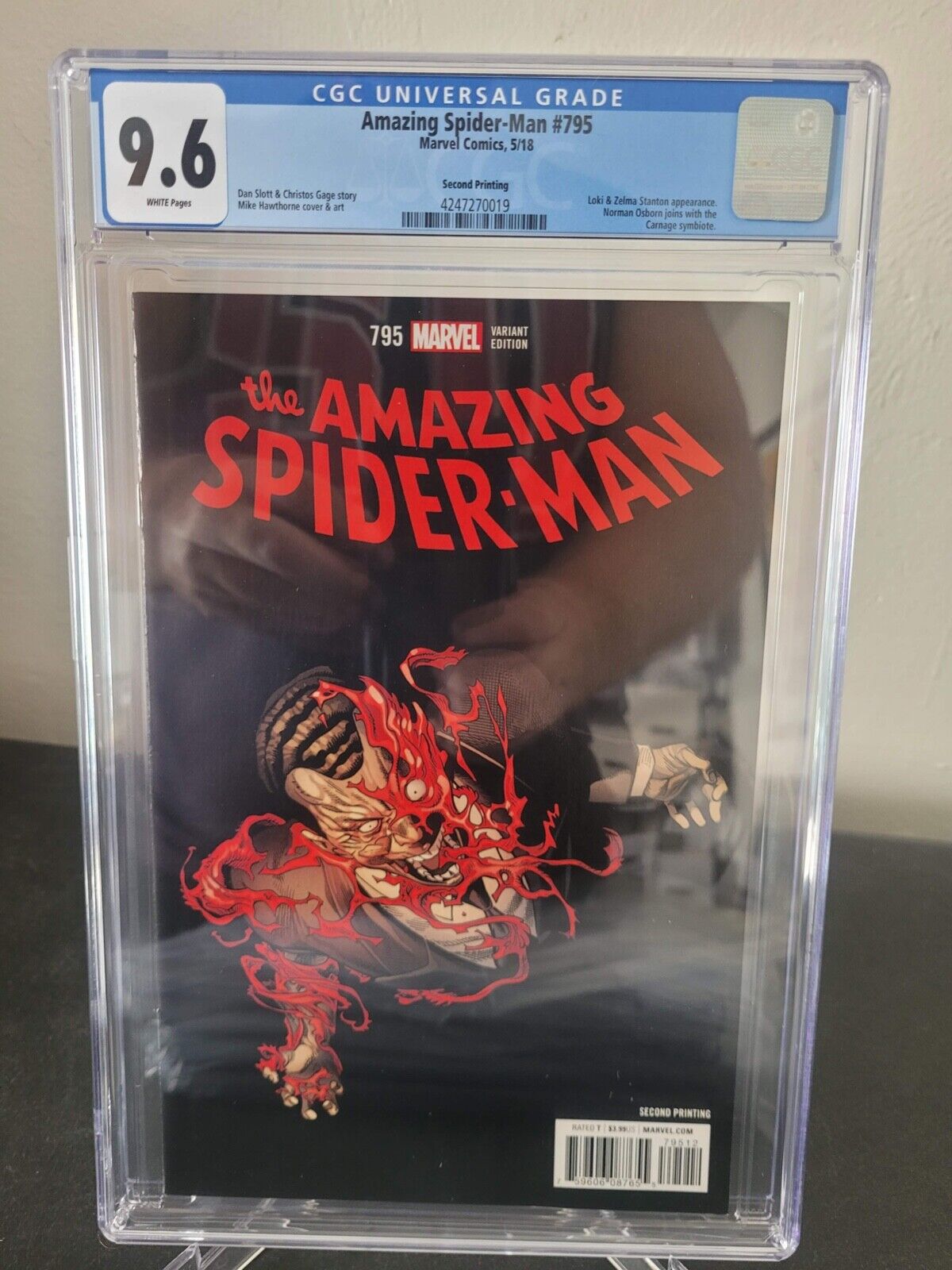 AMAZING SPIDER-MAN #795 CGC 9.6 GRADED MARVEL COMIC RED GOBLIN 2ND PRINT VARIANT