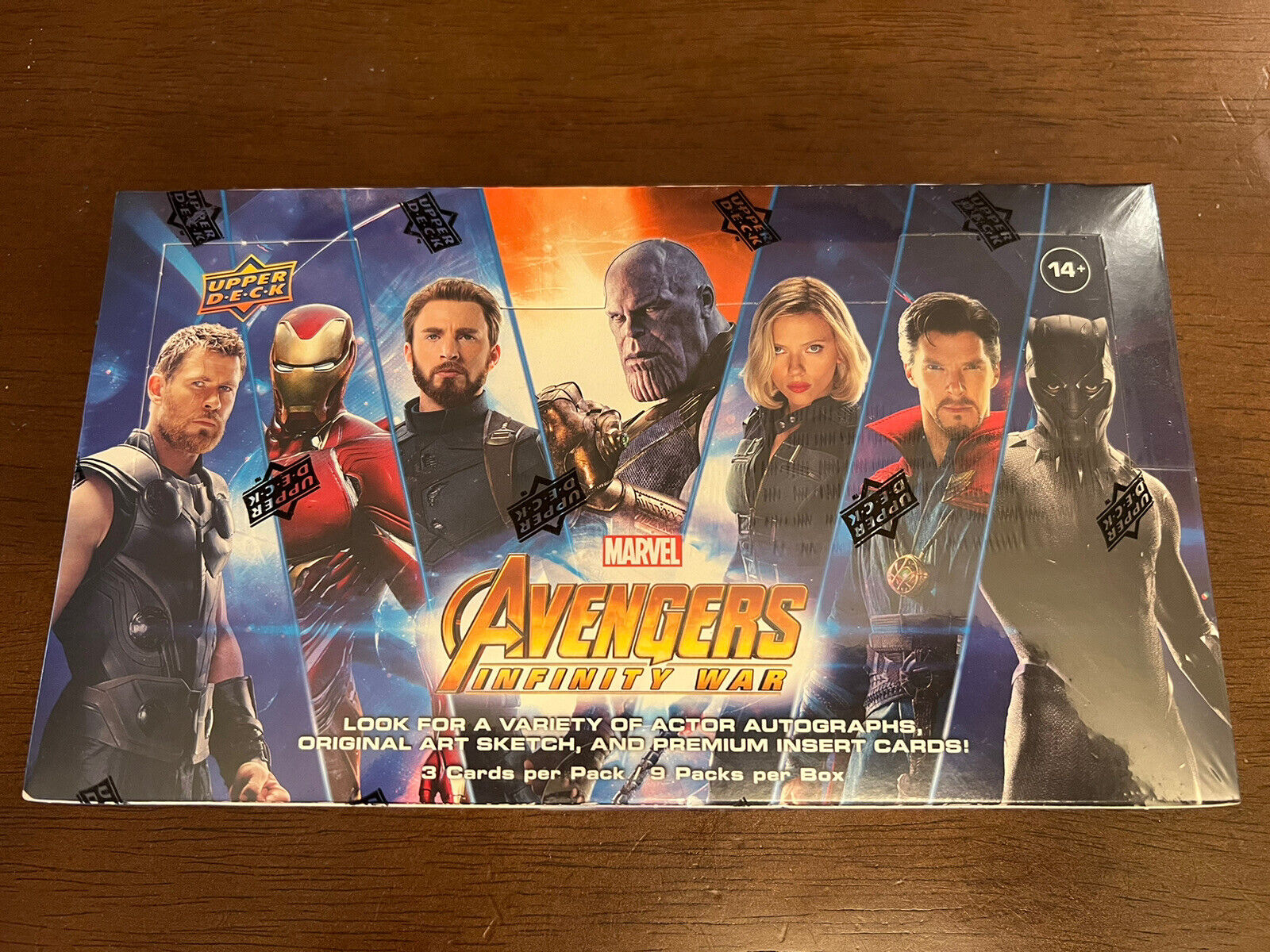 2018 Upper Deck Marvel Avengers Infinity War Factory Sealed Unopened Box