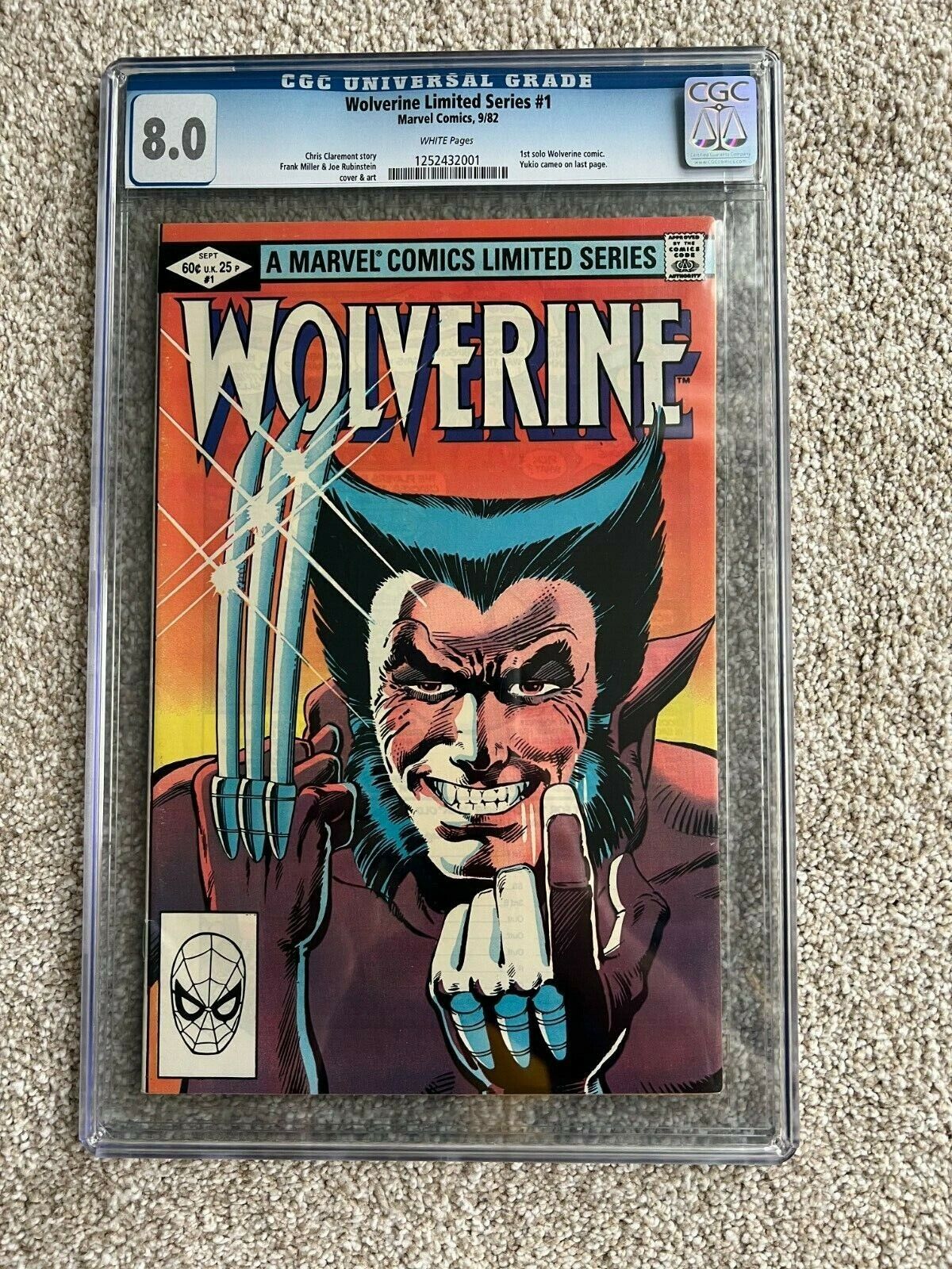 cgc graded marvel comic books. Wolverine #1