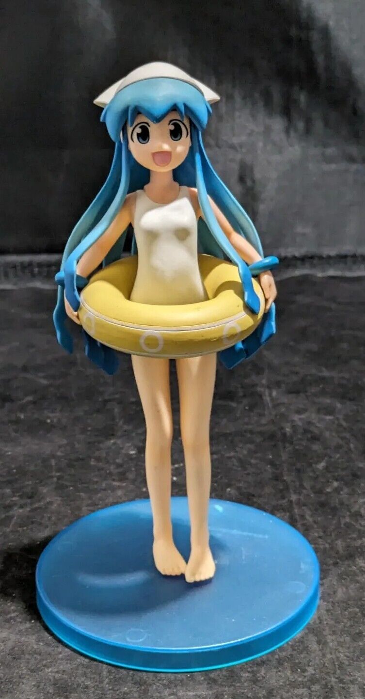 Japanese Animation Invasion Squid Girl Figure With Pedastal Cute Rare