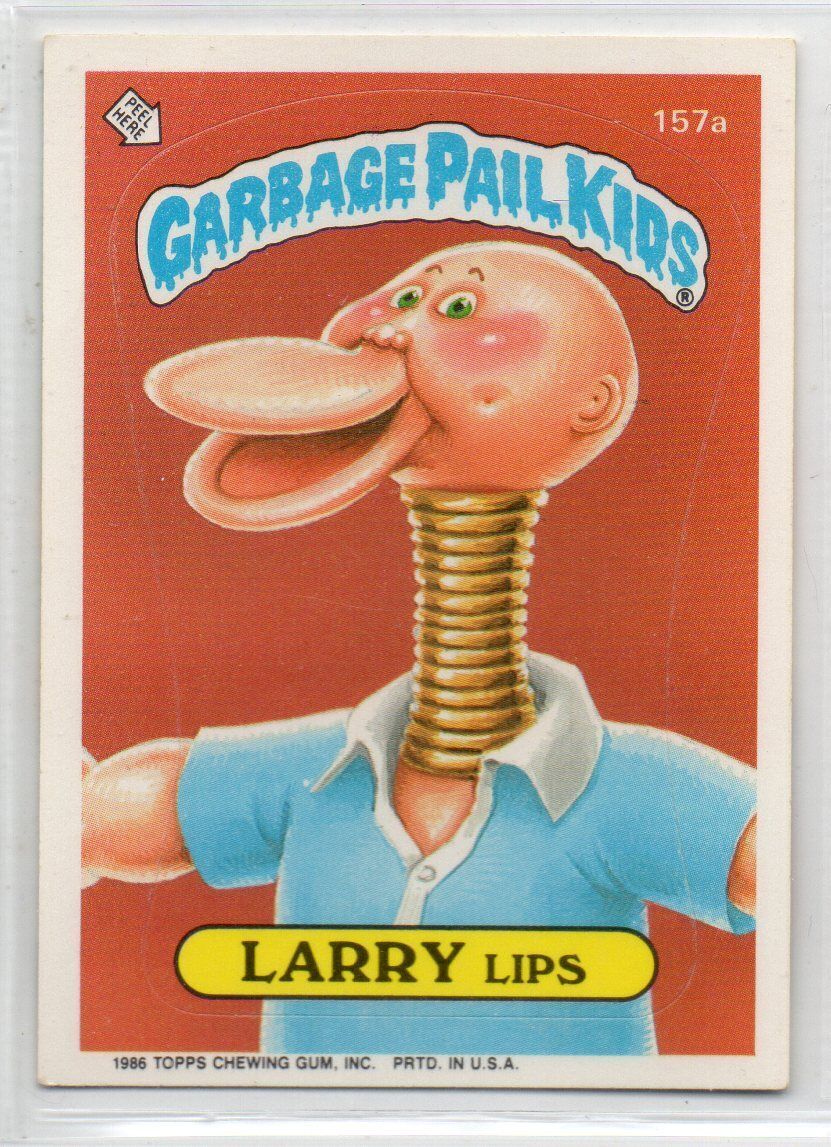 Larry Lips 1986 Topps Garbage Pail Kids Series 4 #157a VG-EX CR a {0104