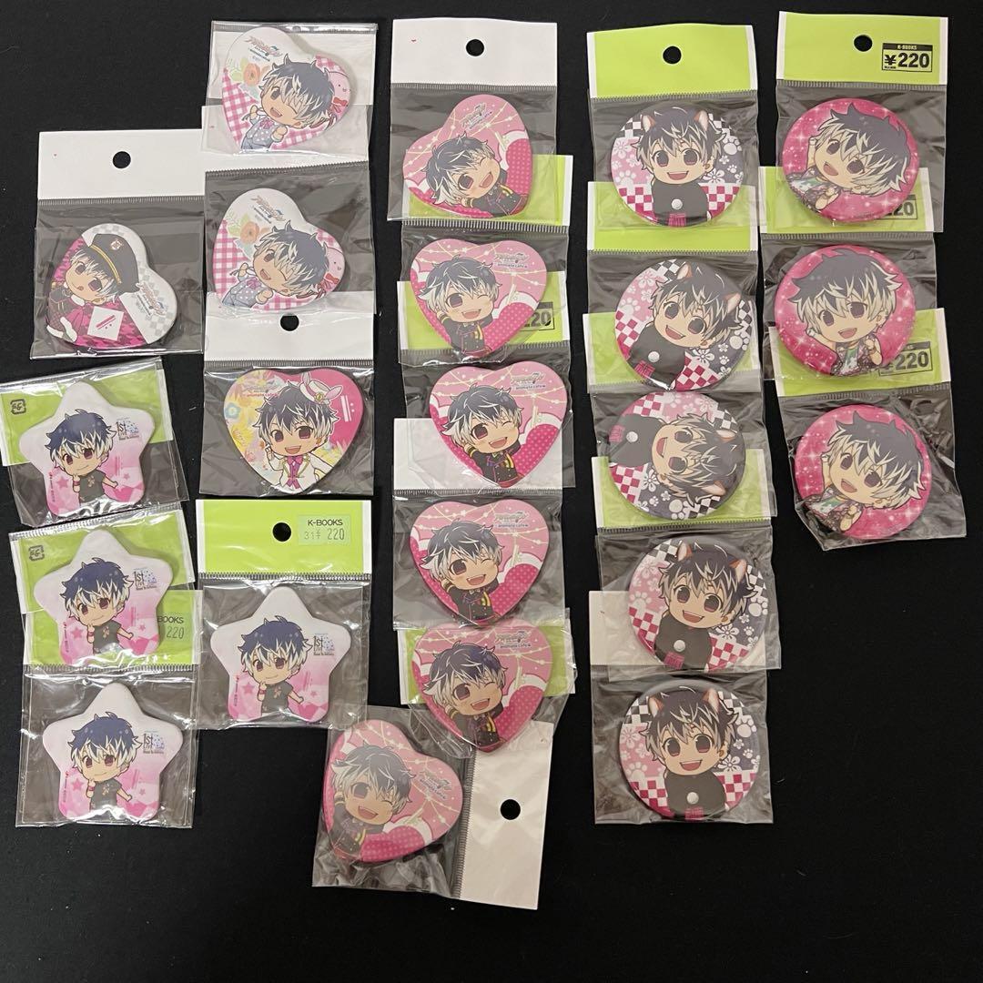 IDOLiSH7 tin badge lot of 22 Momo Re:vale Heart-shaped Character collection