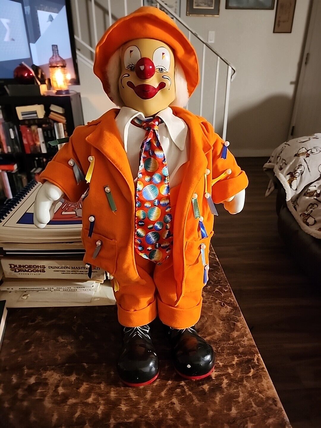 Vintage Rite-Aid Clown Orange With Porcelain Hands Feet Head 24
