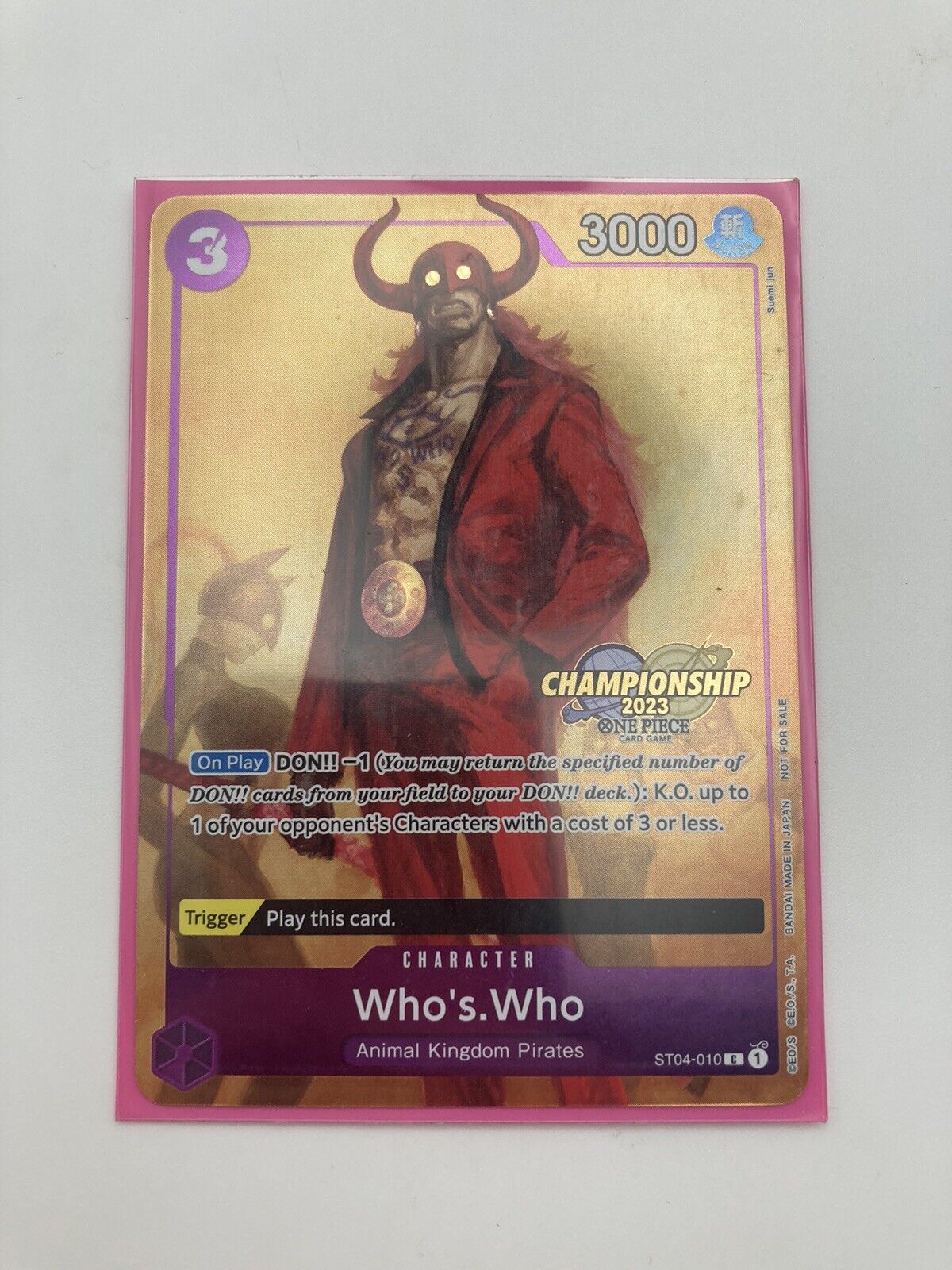 Who’s Who - ST04-010 Championship 2023 Foil Alt Art Promo - One Piece Card Game