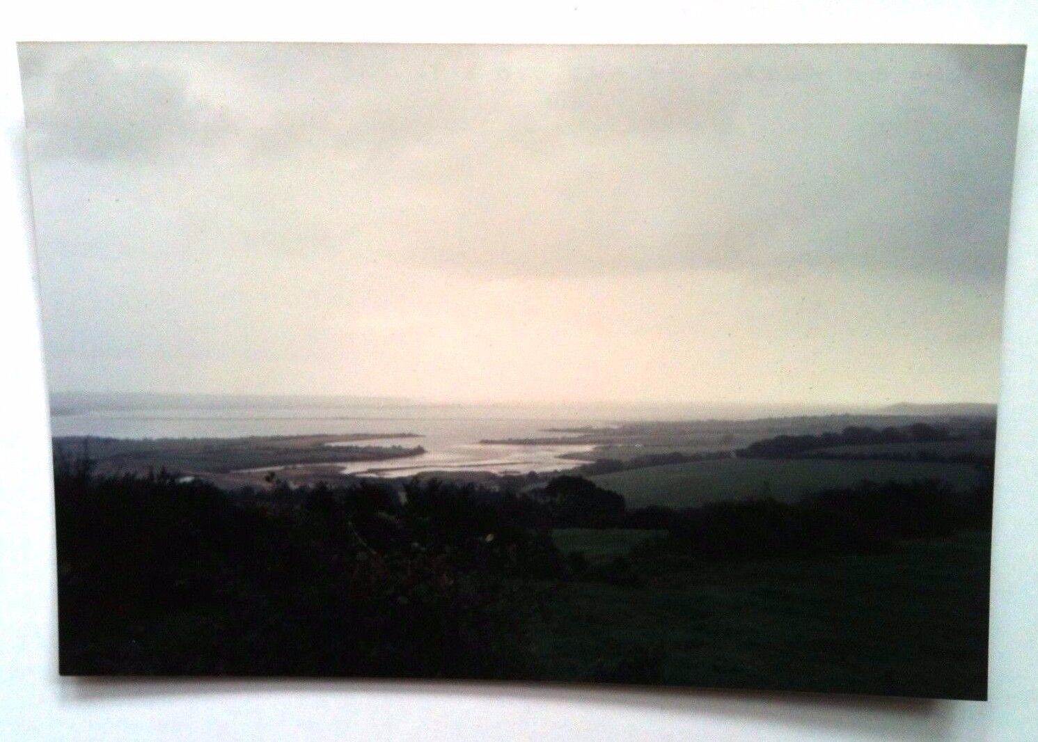 Vintage 90s Photo Family Vacation Ring Of Kerry Ireland Ocean Trees Grass Clouds