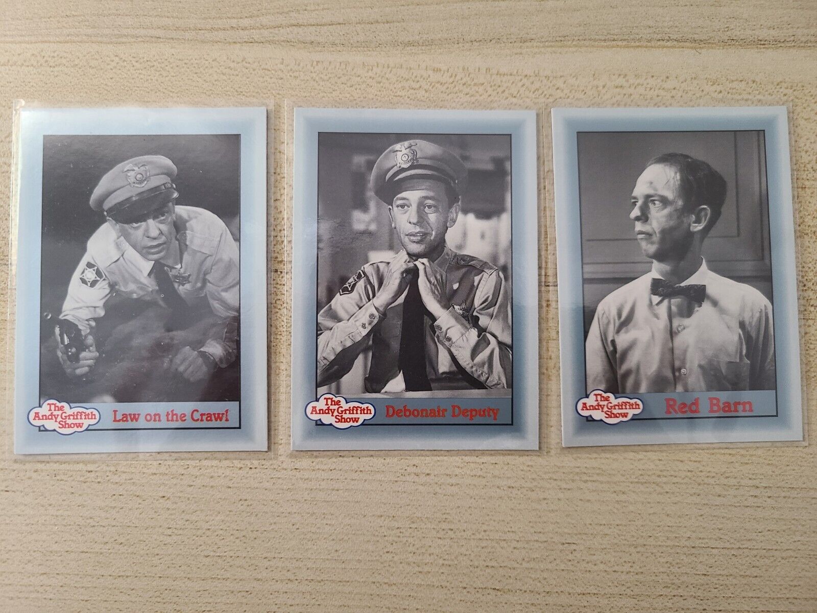 1990 The Andy Griffith Show Don Knotts Barney Fife 3 Card Lot 135, 150, 160