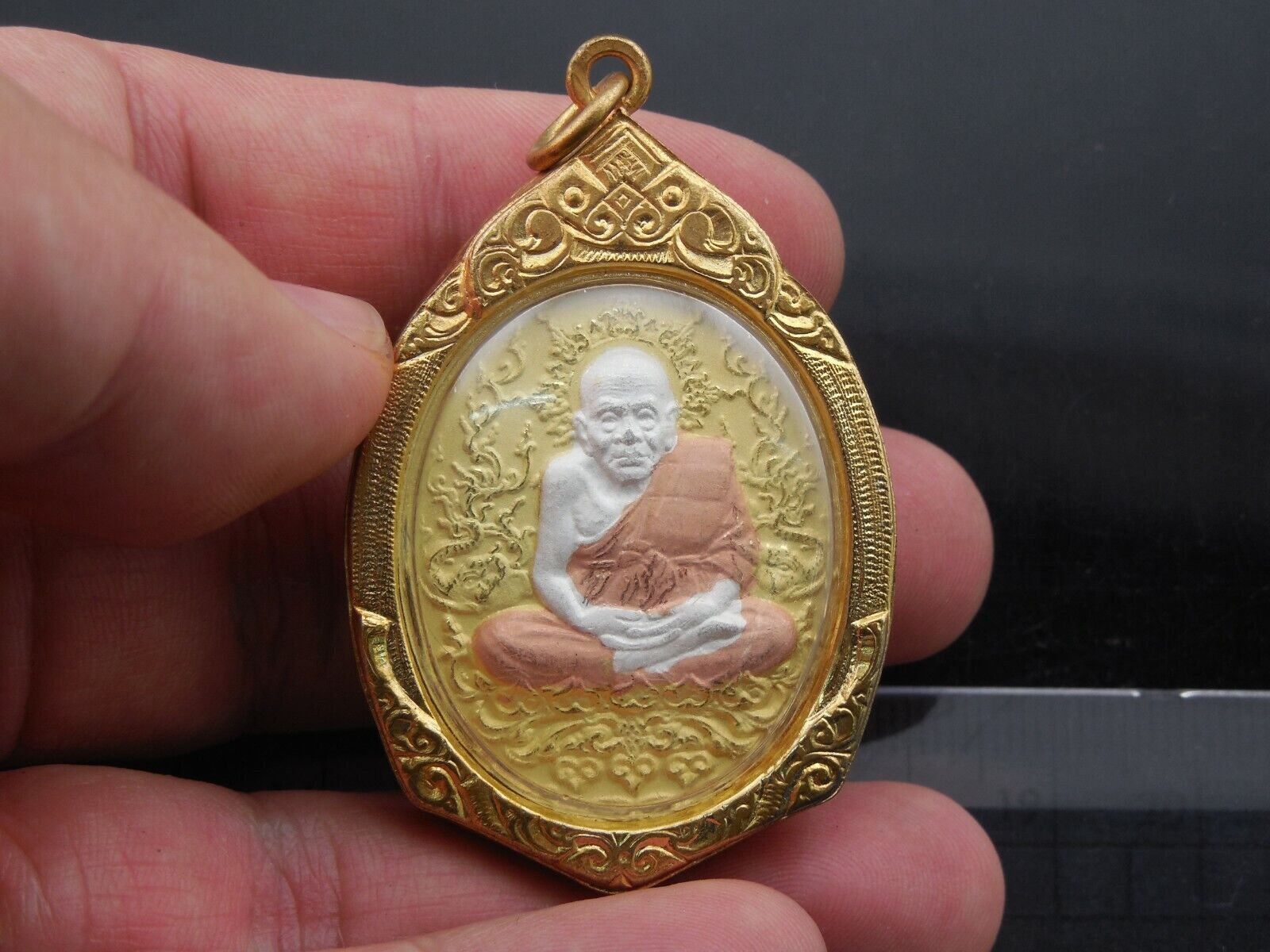 BUDDHA THAI Ornament AMULET LP TUAD THUAD Trophy Jewelry Fetish Buddhism Locket