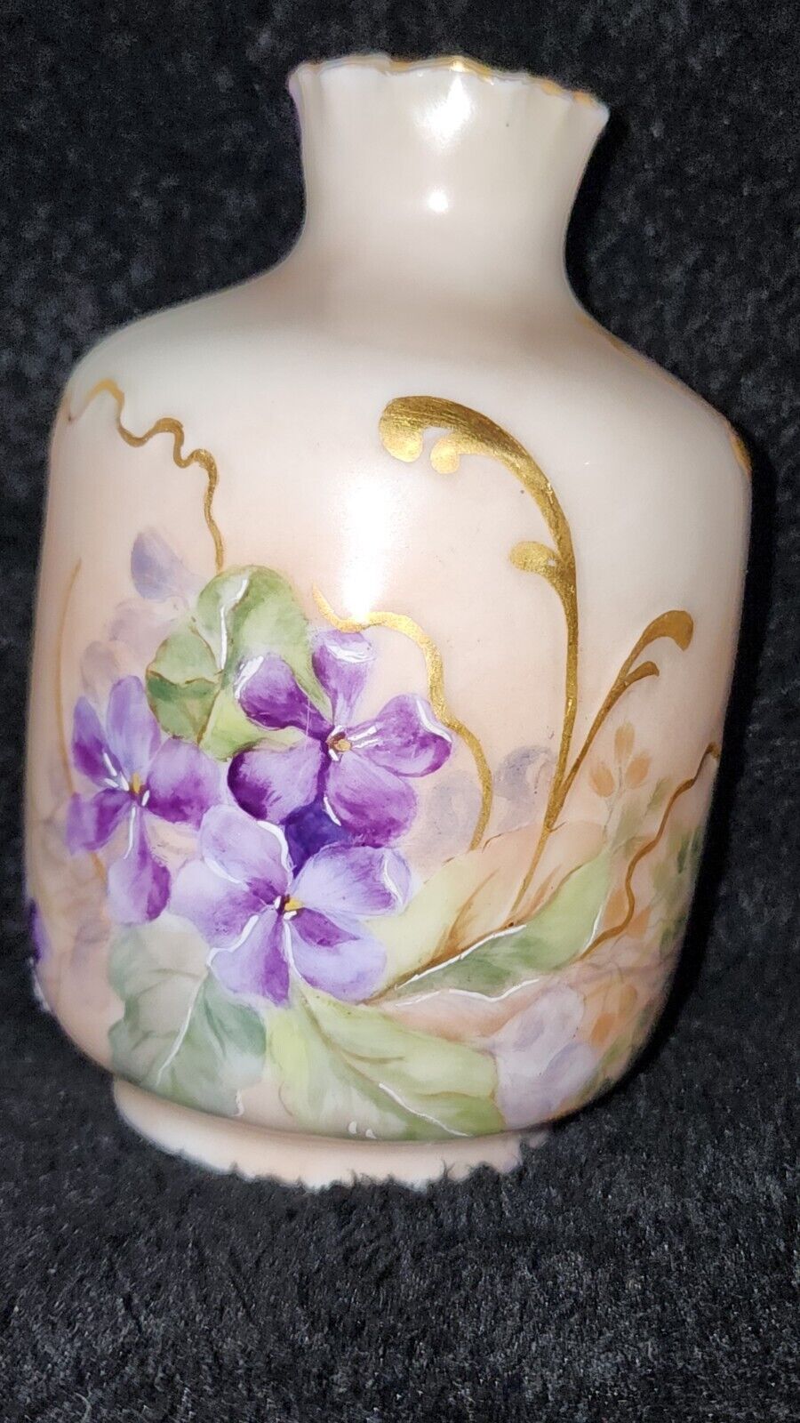 Handpainted Antique H&C Limoges Small Vase