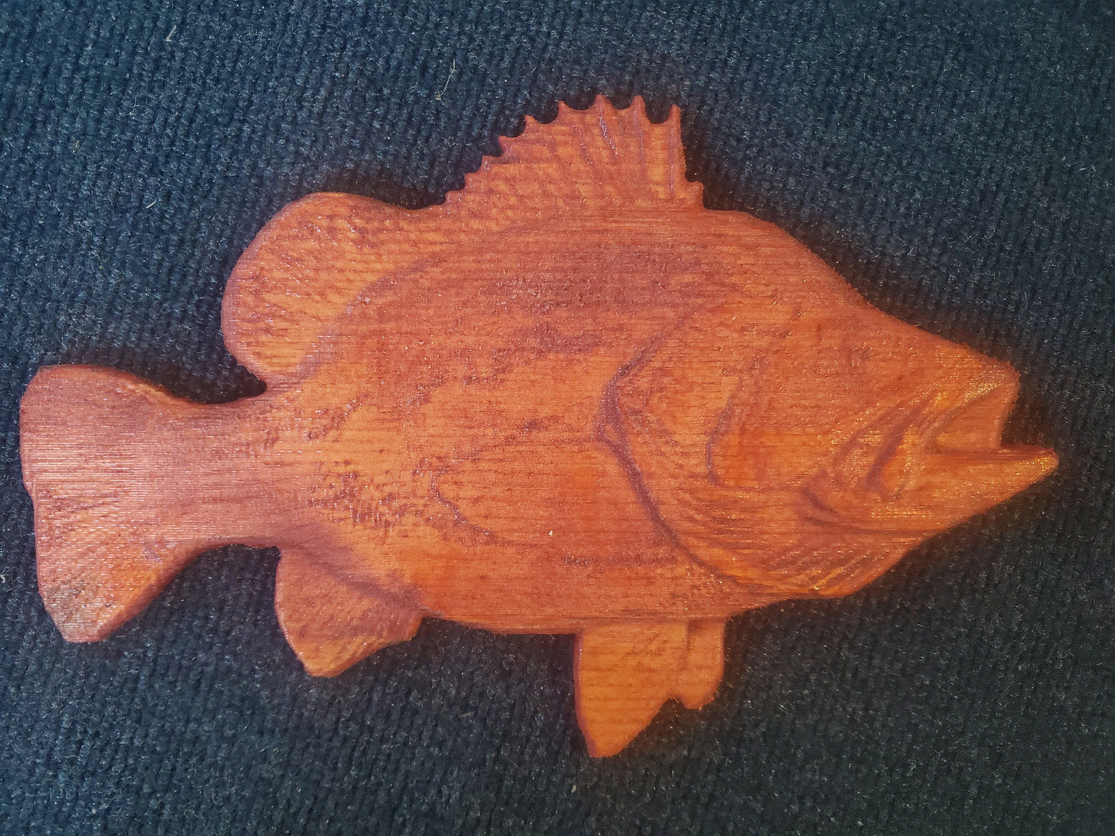 Big Bass Fish Carving - Unique