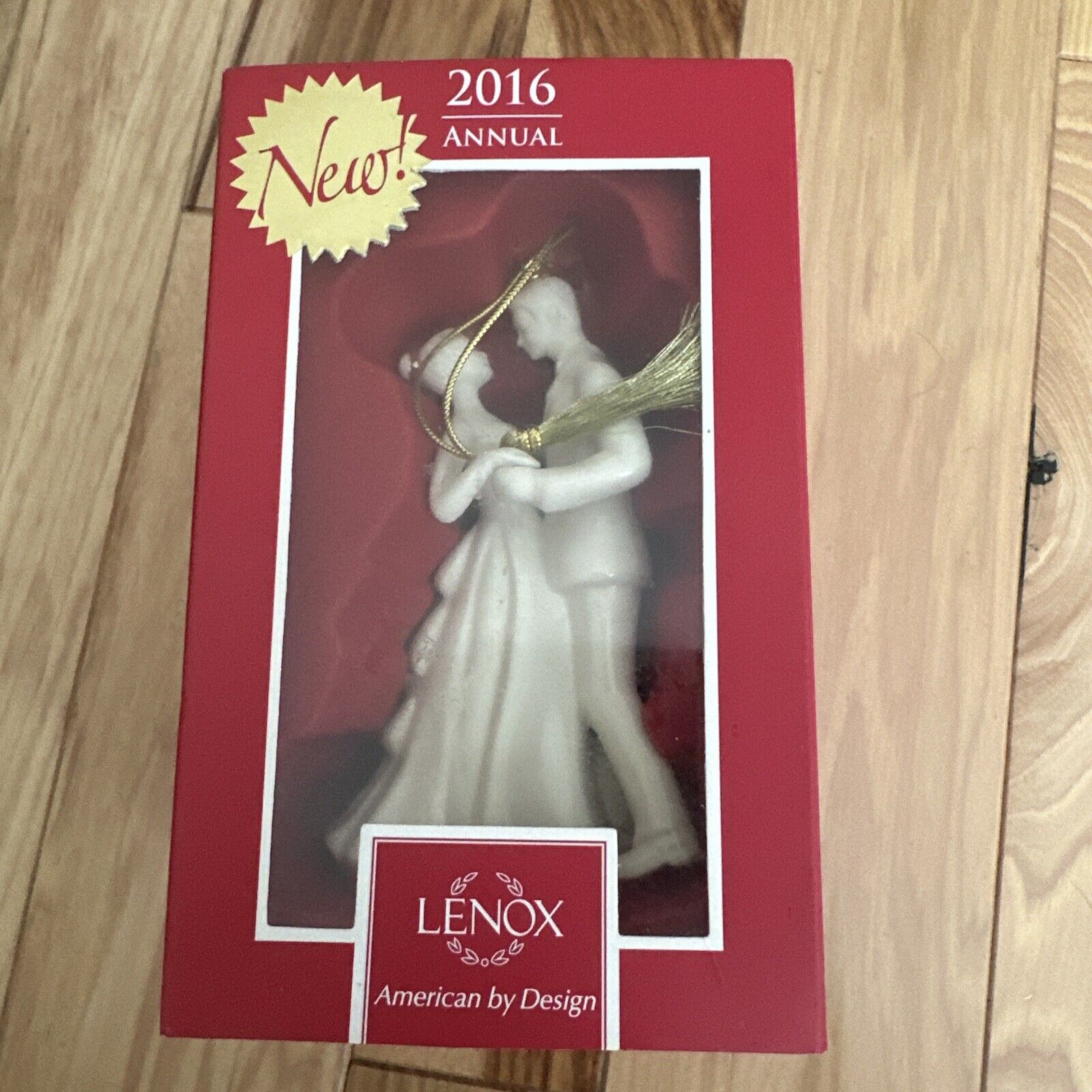 Lenox 2016 Wedding Annual Bride And Groom Anniversary Christmas Ornament New 