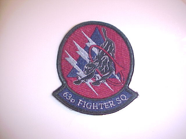 USAF AIR FORCE AF 63RD FIGHTER SQUADRON PANTHERS LUKE F-16 FALCON VIPER PATCH
