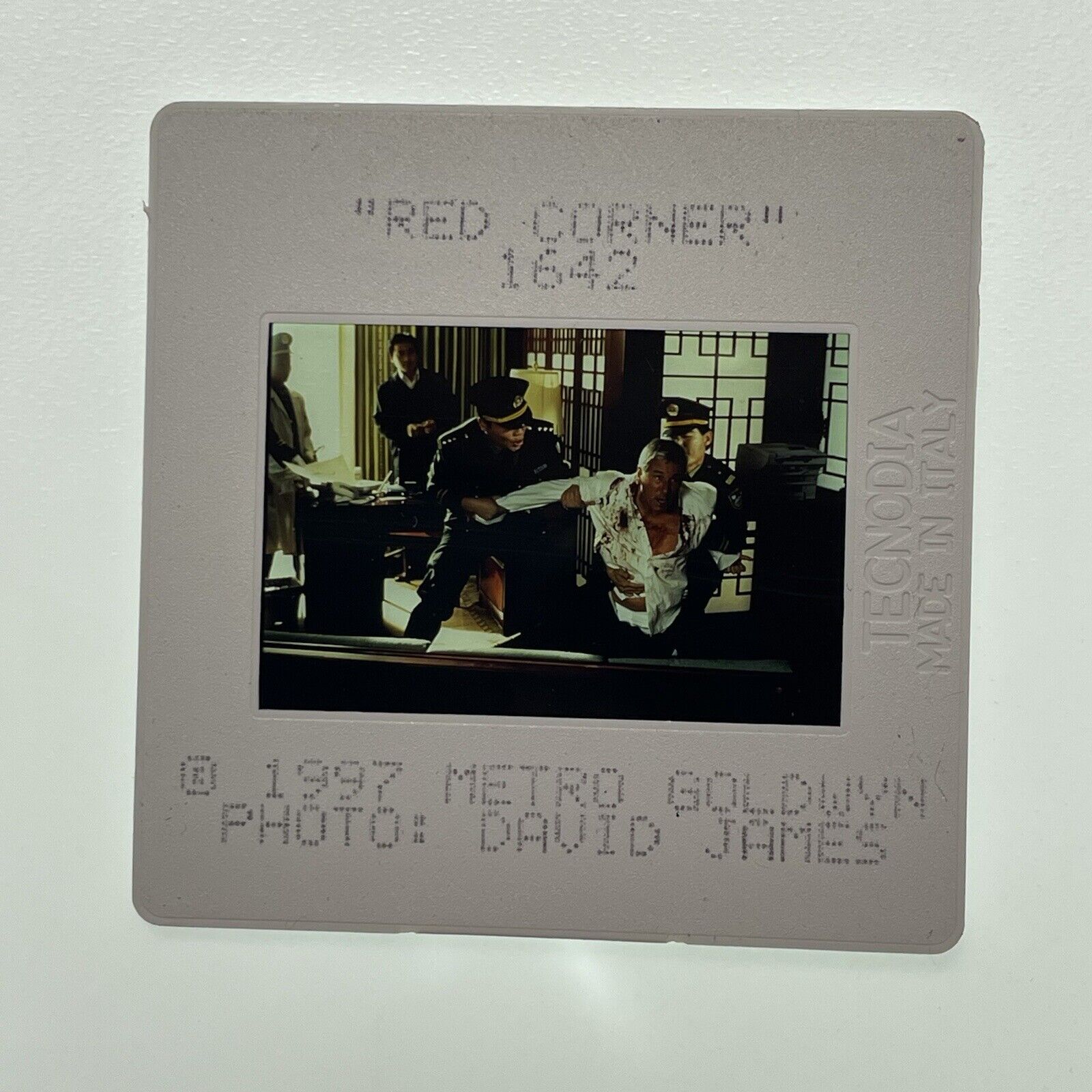 35mm Slide S34905  Beijing, CHINA; Actor RICHARD GERE In Red Corner Film  SD14