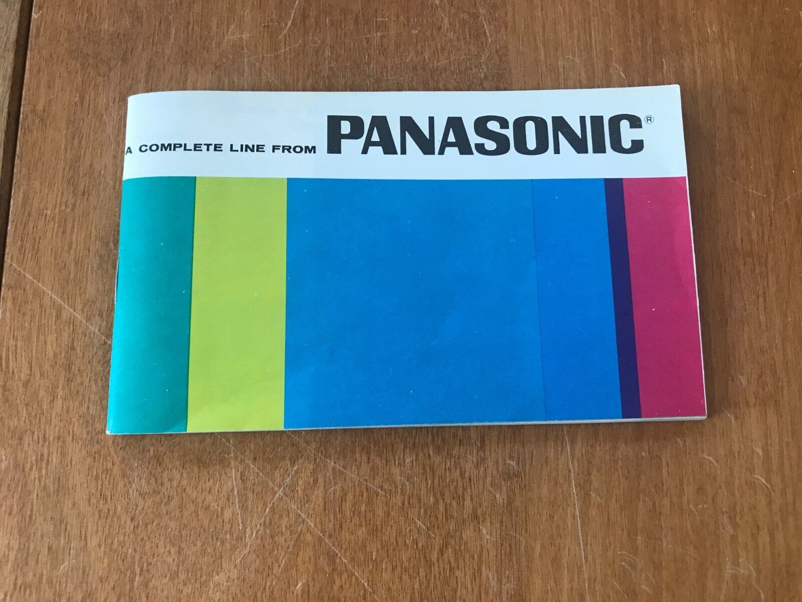 Vintage Panasonic 44page color product guide - TVs, Radios, tape recorders 1960s