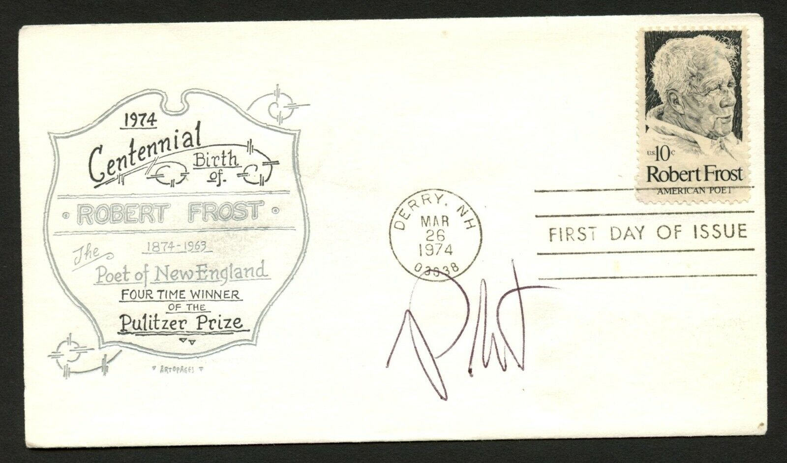 Piers Anthony signed autograph auto FDC cover SciFi Fantasy Author PC009