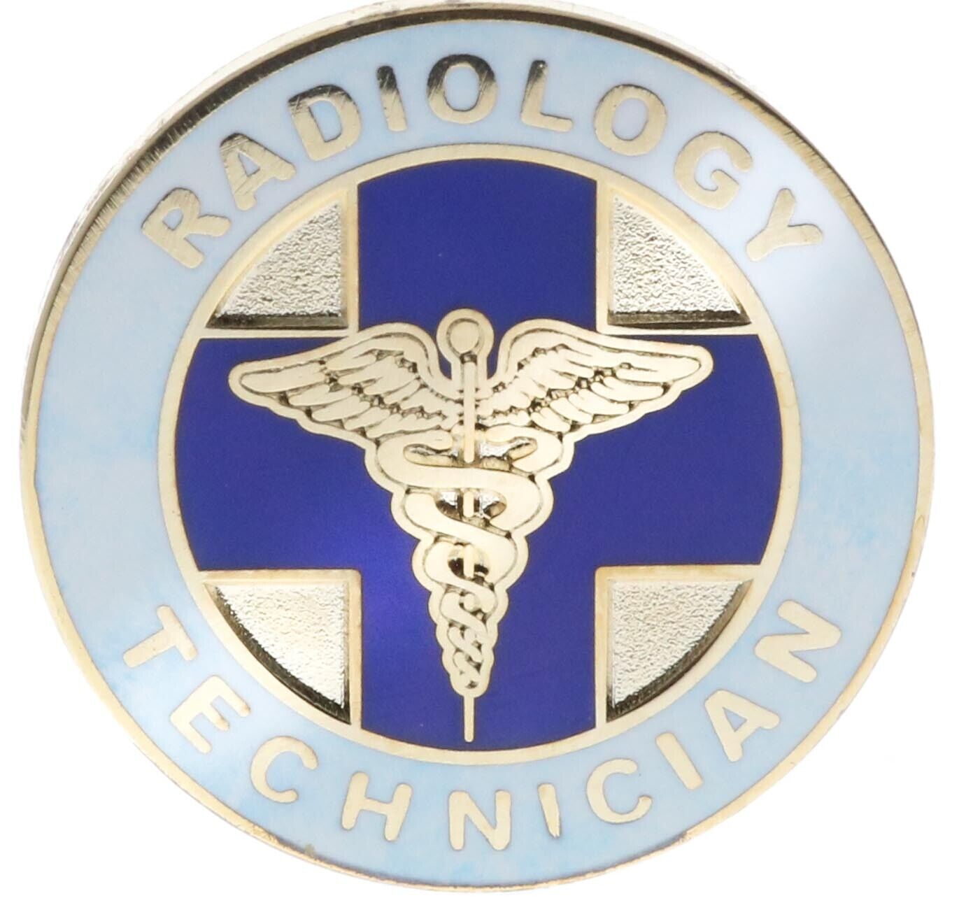 Caduceus Radiology Technician licensed Product Hat or Lapel Pin PMS1366 F3D32B