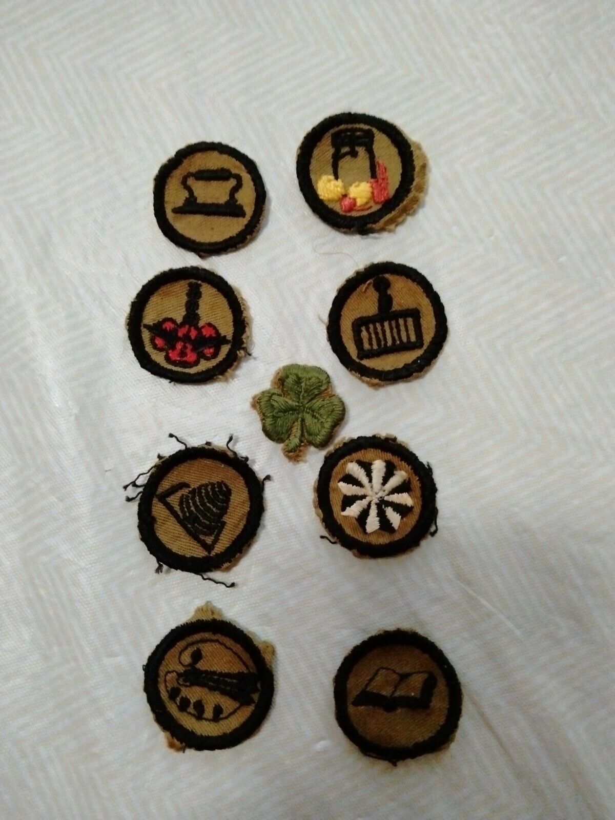 Lot Of 9 Vintage Girl Scout Patches 1920-1928