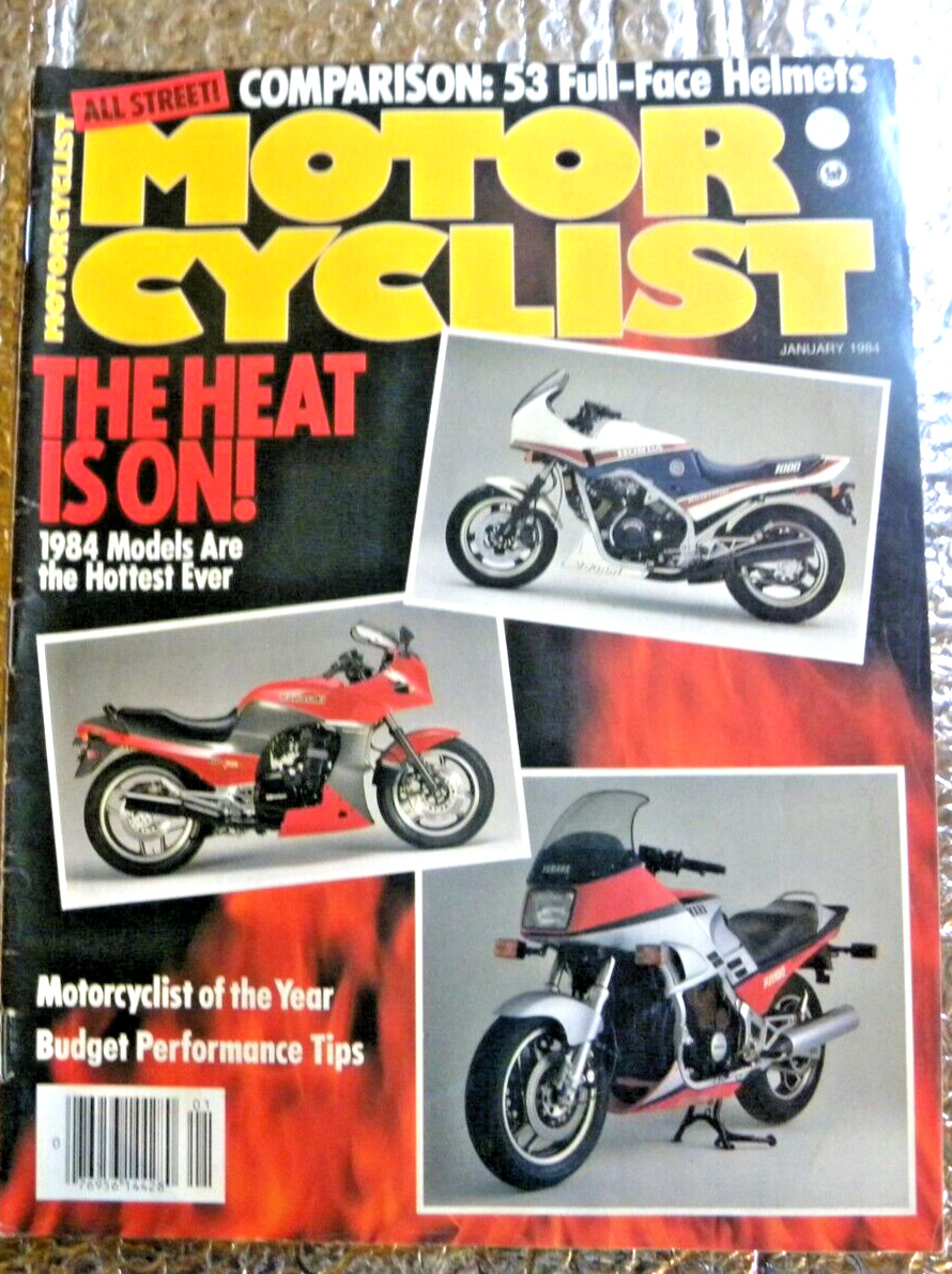 Motor Cyclist Magazine January 1984 The Heat is on 1984 Models are The Hottest