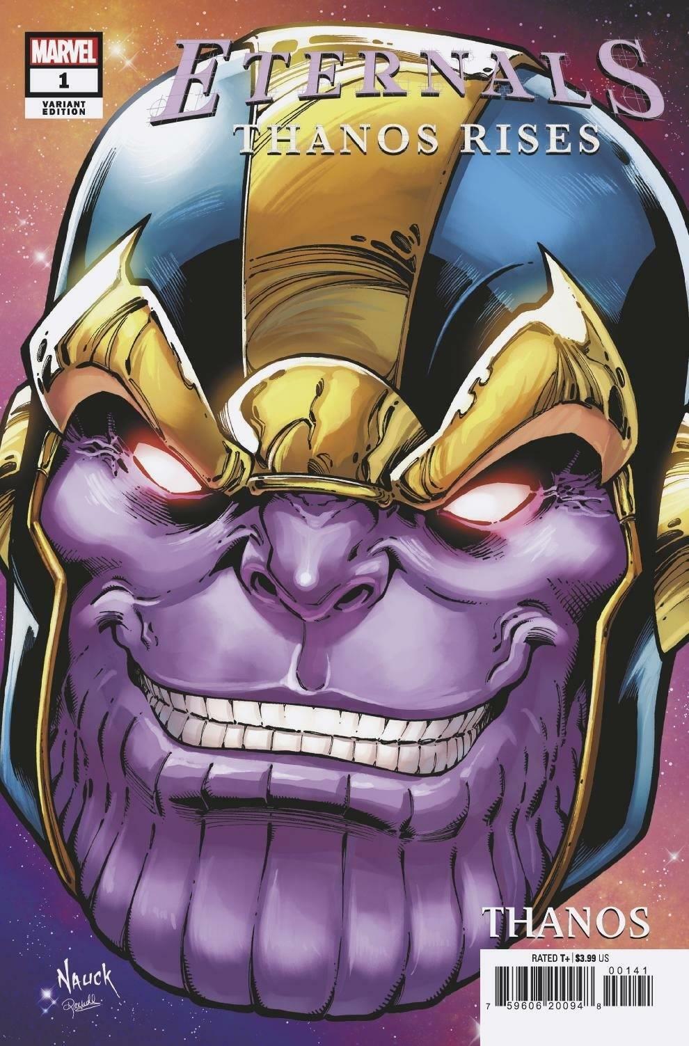 Eternals Thanos Rises #1 Todd Nauck Headshot Var Marvel Comics Comic Book
