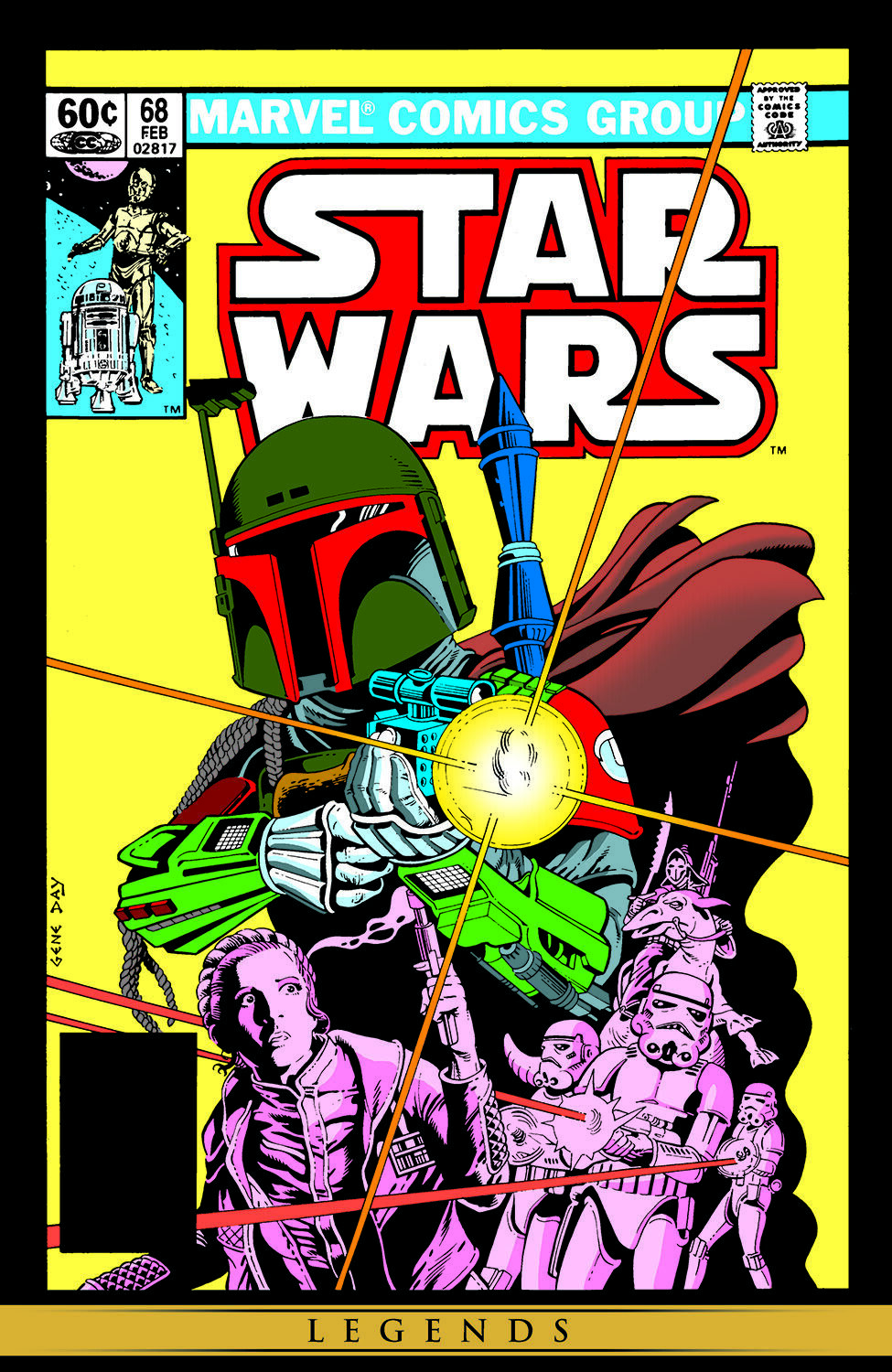 1977 Star Wars Marvel Comic #68 Cover Poster Print Boba Fett Bounty Hunter🔥