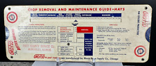 Vintage 1954 Gro-Flo Plant Foods Crop Removal & Maintenance Guide Slide Rule picture
