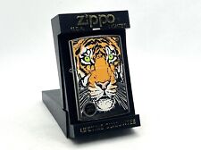 New Auth ZIPPO 1991 Barrett Smythe Endangered Animals Tiger Double-Sided Lighter picture