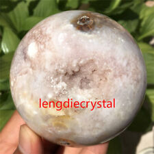1.6LB Natural Agate Geode Ball Quartz Crystal Treatment Healing Reiki XQ1783 picture